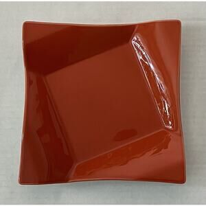 Pier 1 Diamond Fold 8.5 Inch Salad Plate Earthenware Replacement Burnt Orange